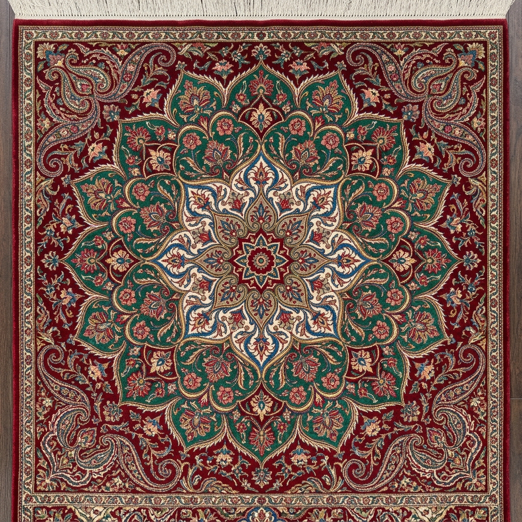 Kashmiri Pashmina Silk Medallion